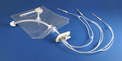 sterile filling assembly with bag