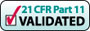 21 CFR Part 11 validated logo