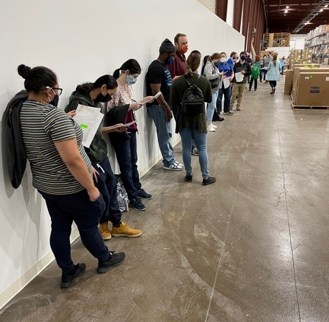 team members get vaccinated while at work