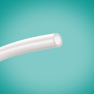 Single piece of APAF tube on a teal background