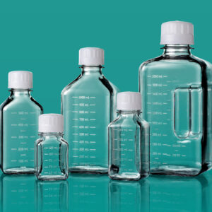 PETG Square Media Bottles