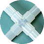 silicone molded cross connector