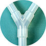 silicone molded Y connector
