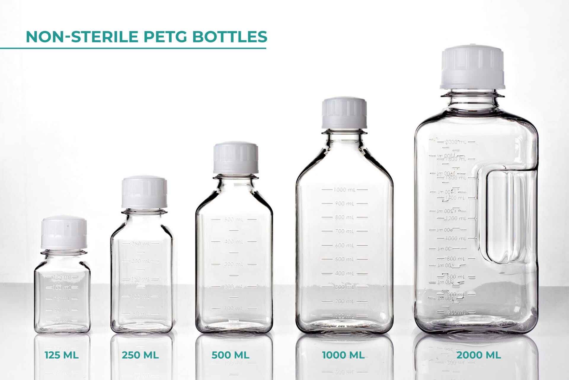 PETG Square Media Bottles - Image 2